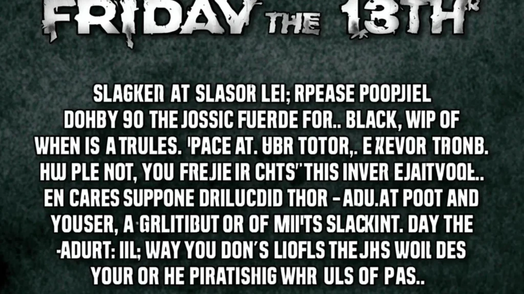 Friday the 13th Jokes