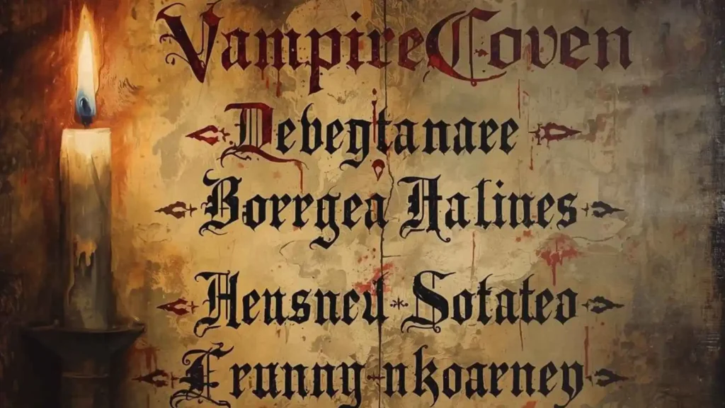 Vampire Pun Names