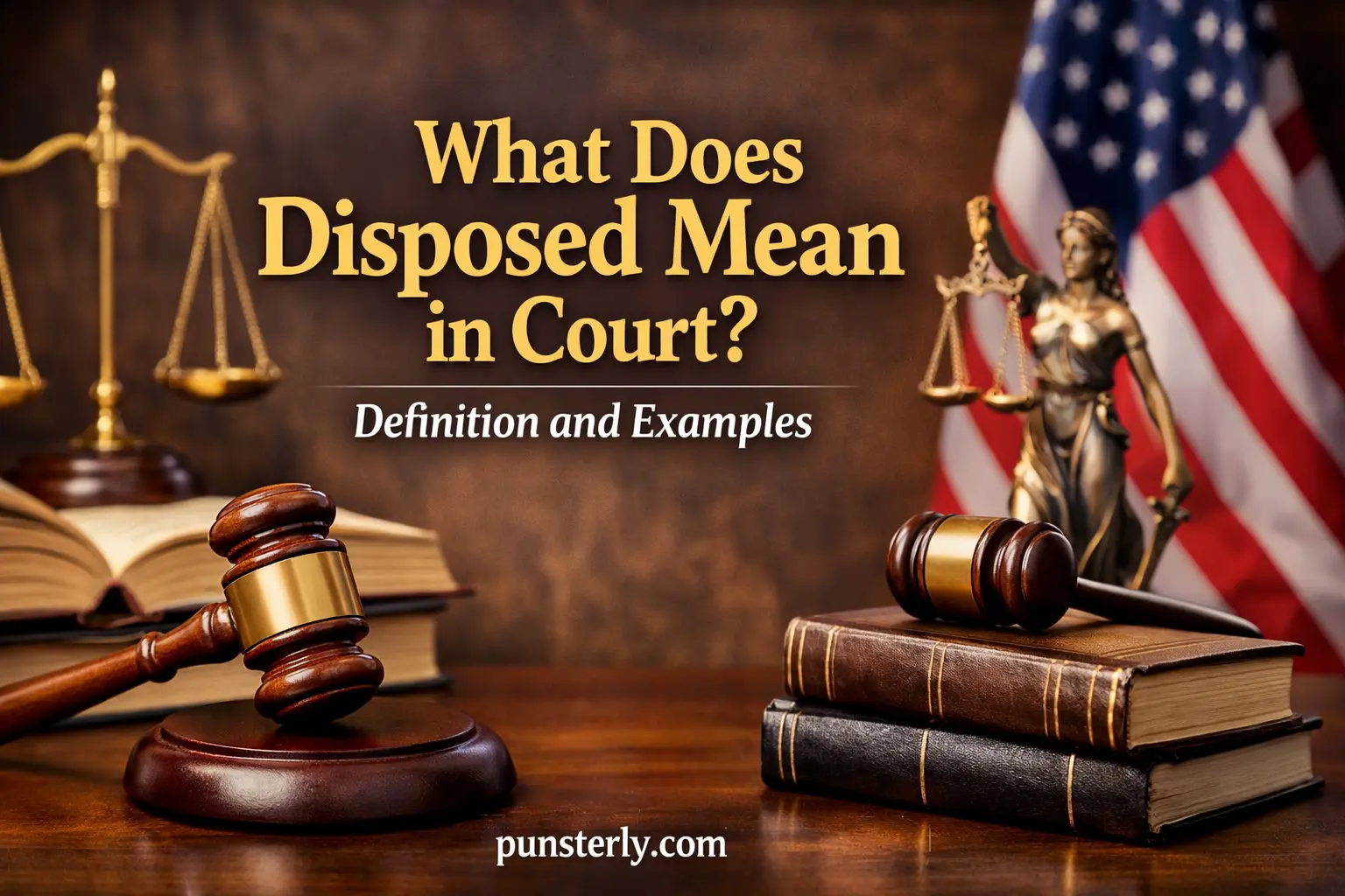 What Does Disposed Mean in Court