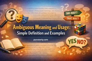Ambiguous Meaning and Usage