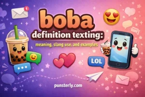 boba definition texting